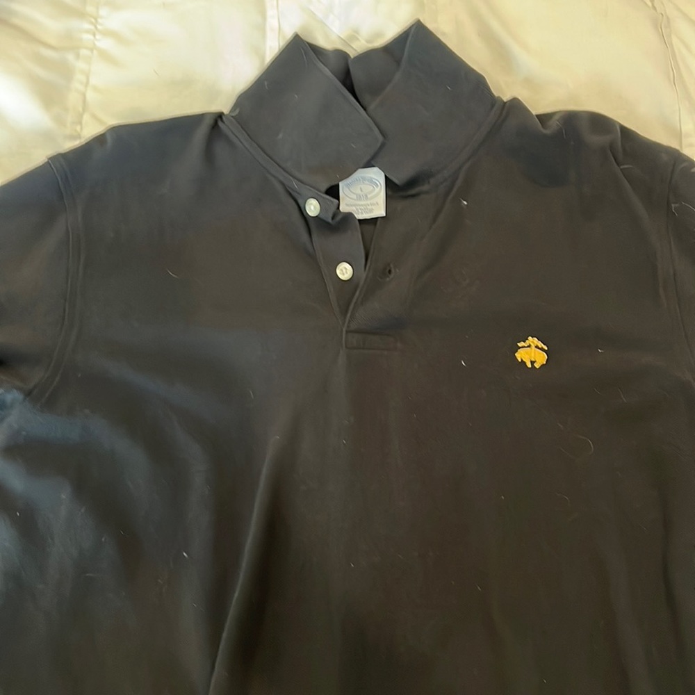 Brooks brothers large black polo slim fit